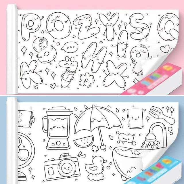 🎅CHRISTMAS SALE NOW-49% OFF🎄Children's Drawing Roll