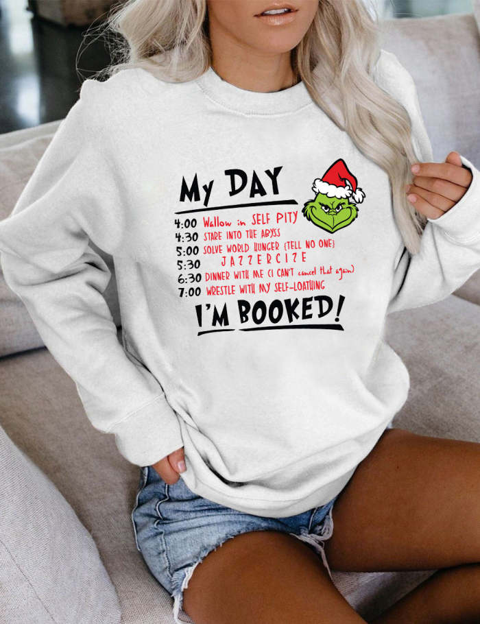 I'm Booked Funny Grinch Christmas Sweatshirt