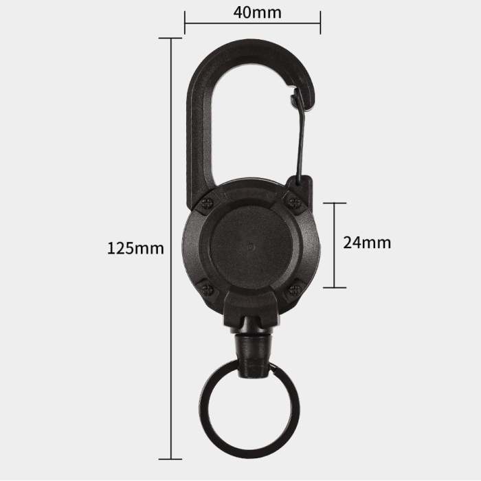 💥LAST DAY SALE 49% OFF💥Outdoor Automatic Retractable Wire Rope Luya Tactical Keychain