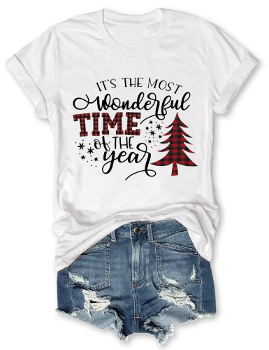 It's the Most Wonderful Time of the Year Christmas Tree T-Shirt