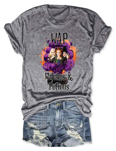 WAP Witches And Potions Halloween T-Shirt
