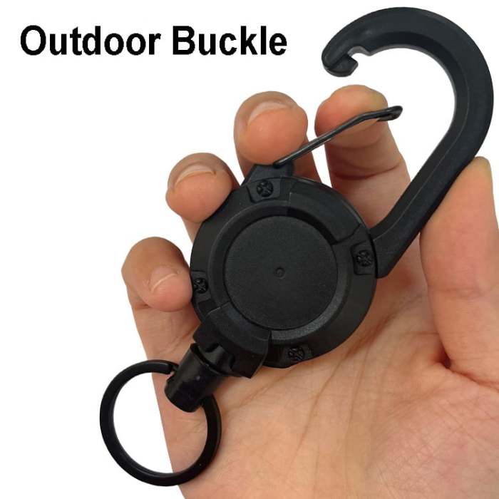 💥LAST DAY SALE 49% OFF💥Outdoor Automatic Retractable Wire Rope Luya Tactical Keychain