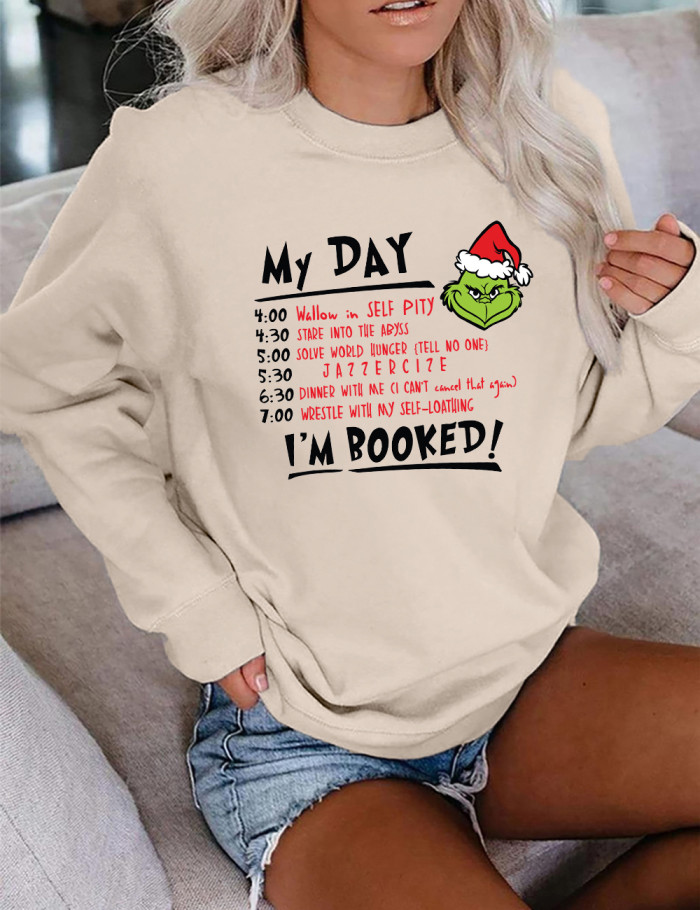 I'm Booked Funny Grinch Christmas Sweatshirt