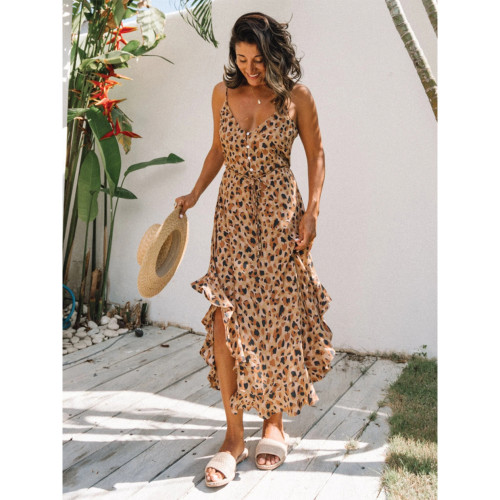 Leopard Printed Summer Dress