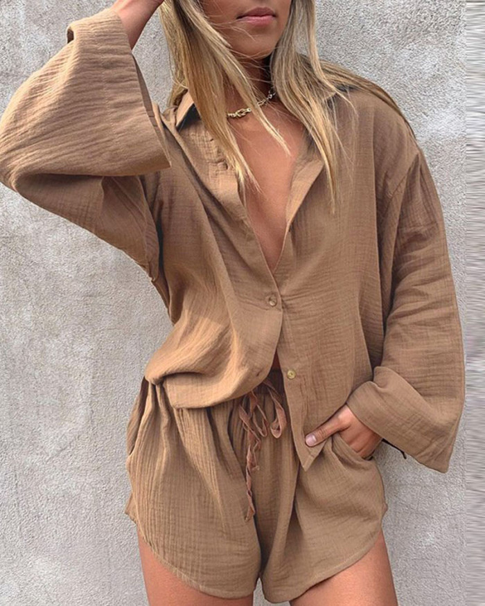 Summer street loose casual short suit