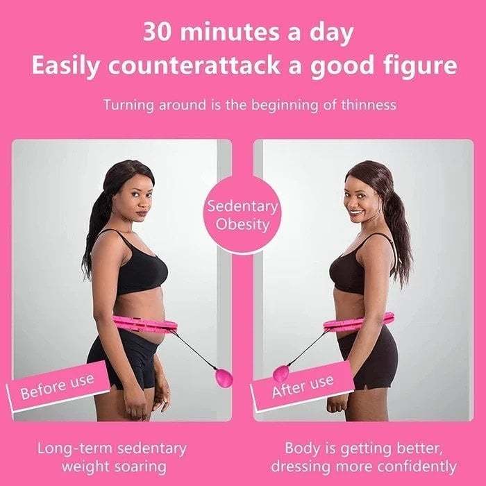 🔥 BIG SALE - 50% OFF & Free Shipping🔥🔥Detachable Smart Weighted Fit Hoop