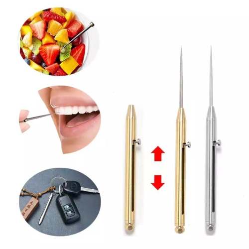 FATHER'S DAY PROMOTION - Retractable Titanium Toothpicks - BUY 4 FREE SHIPPING
