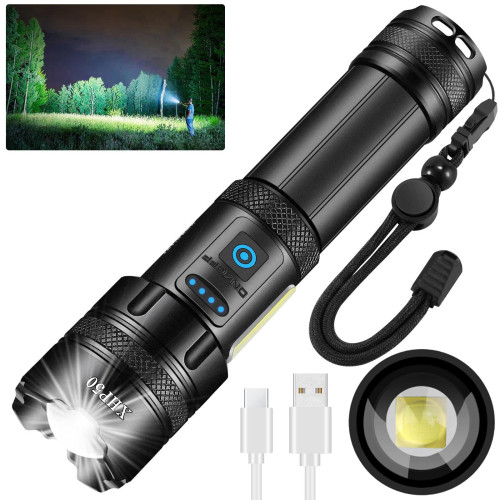 2023 New Year Limited Time Sale 70% OFF🎉LED Rechargeable Tactical Laser Flashlight 90000 High Lumens