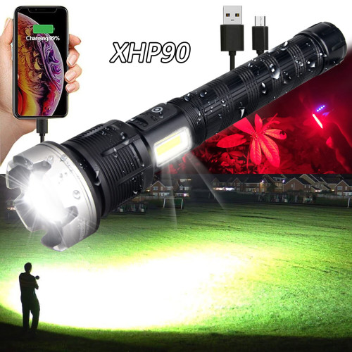 2023 New Year Limited Time Sale 70% OFF🎉LED Rechargeable Tactical Laser Flashlight 90000 High Lumens