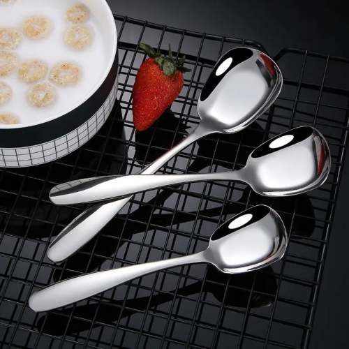 (🔥Last Day Promotion- 48% OFF)Square Head Stainless Steel Spoons--buy 5 get 5 free(10pcs)