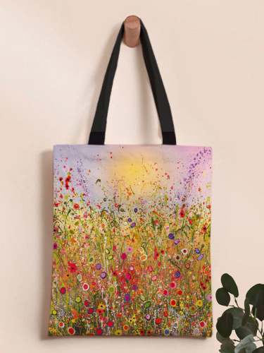 🔥Buy 3 Get 10% Off🔥Floral-Print Canvas Shoulder Bag
