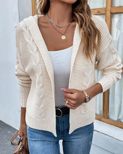 Fashion Casual Long Sleeve Sweater Jacket