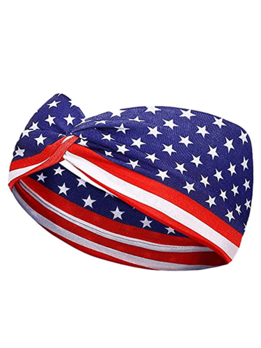 Women's American Flag Hair Tie Headband