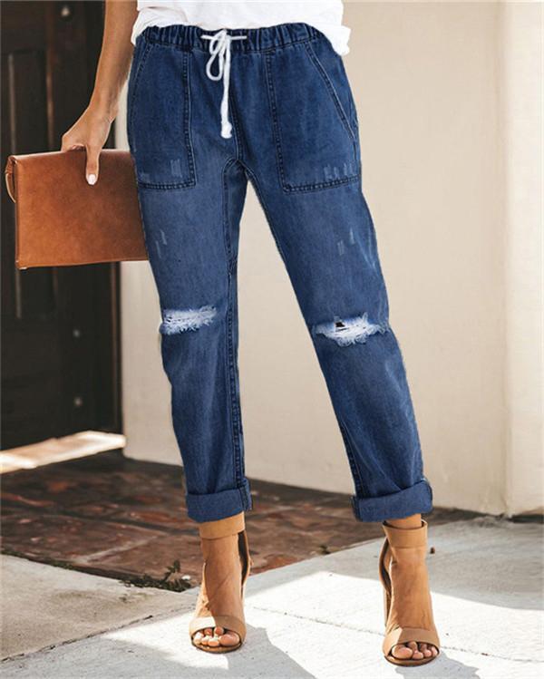Women's Classic Urban Fashion Denim Bottoms Jeans Skinny Pants