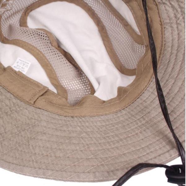 Embroidery Visor Bucket Hat Fisherman Hat Outdoor Mesh Sunshade Cap