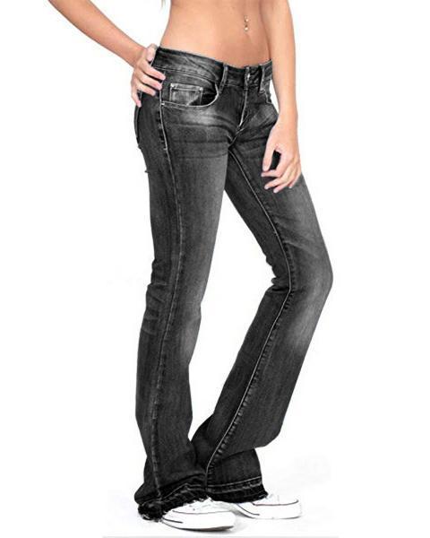 Women's Stretch Casual Denim Bottoms Jeans Pants