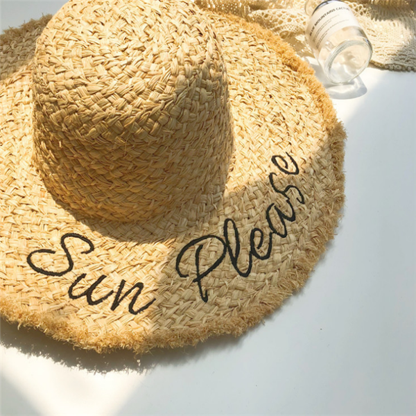 Women's Summer Sun Hat Straw Hat Wide Beach Hat