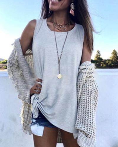 Women Summer Sleeveless Tank  Tops Casual Shirts