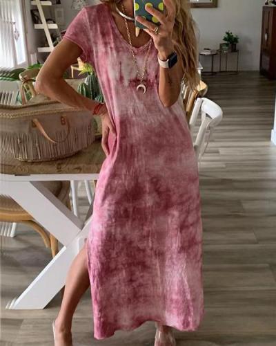 Bohemian V Neck Vacation Beach Maxi Dress