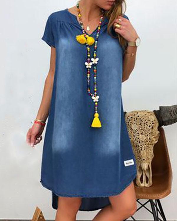 Women's Denim Dress Robes Vestidos clothes