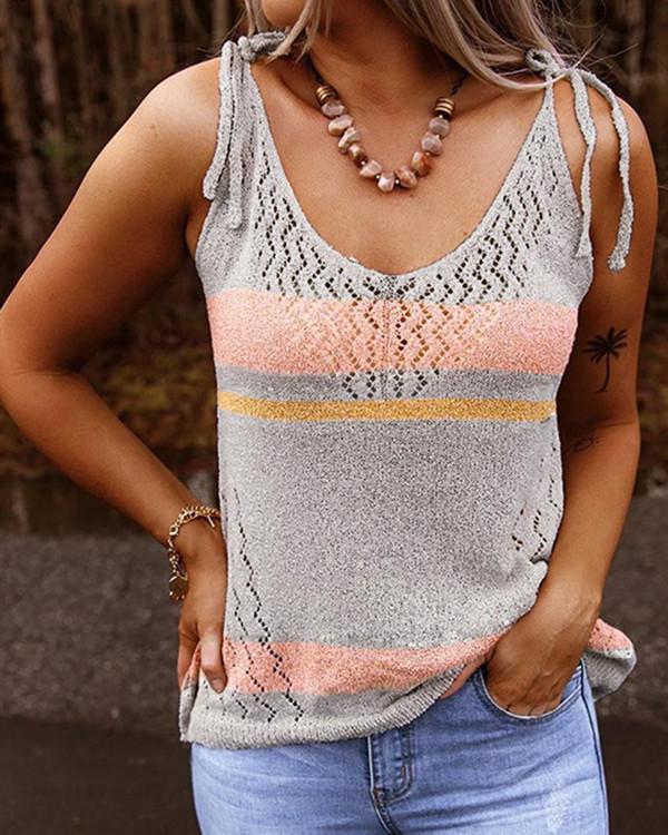 Casual V NECK Vest Knit T-Shirts