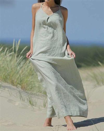 Casual Summer Sleeveless Vacation Dress