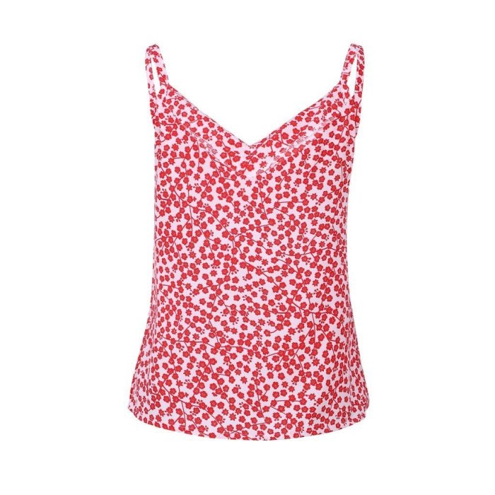 Summer Sexy V Neck Floral Printed Camis Tops