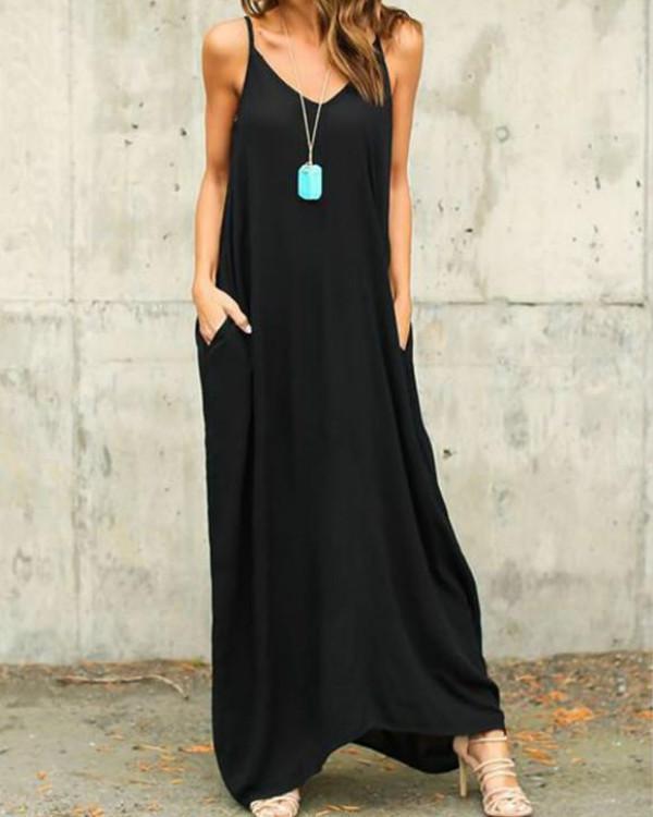 Summer Boho Casual Long Maxi Evening Party Loose Beach Dresses Sundress