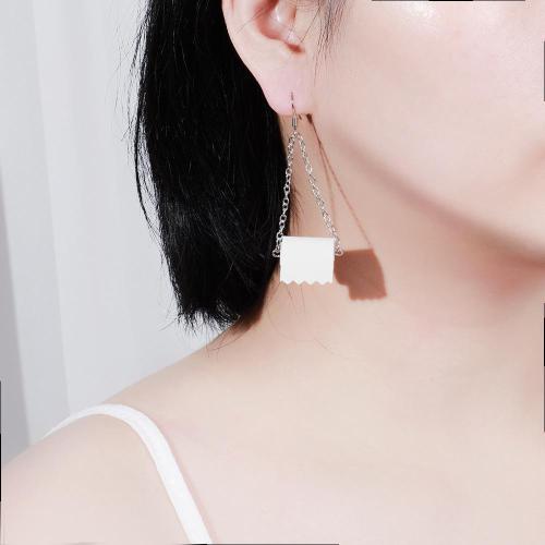 Creative Toilet Paper Earrings Necklace