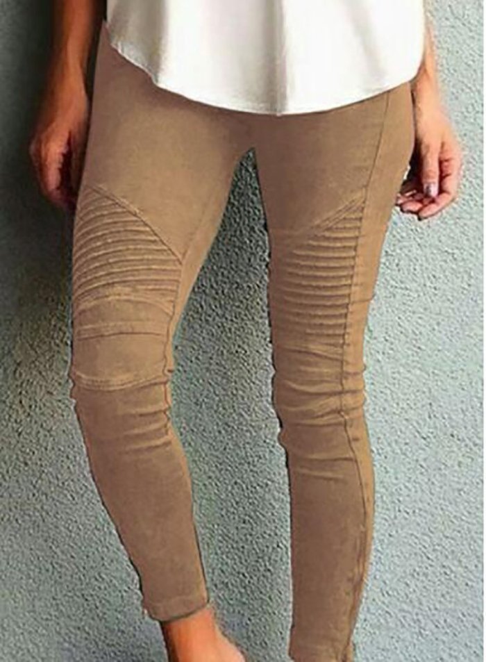Ladies Fashion Casual Tight-fitting Elastic Pants