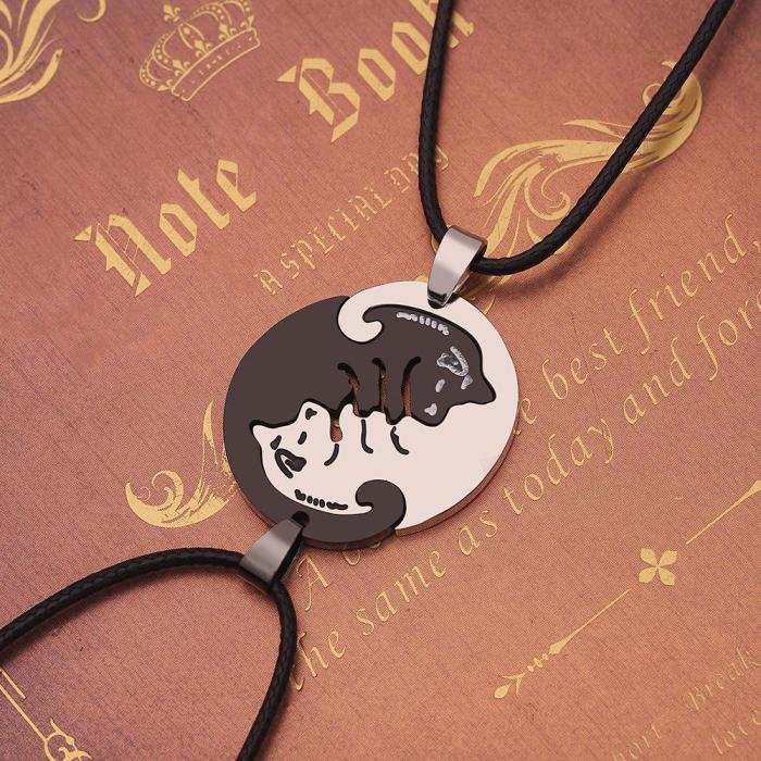 Cute Dog Couple’s Necklaces