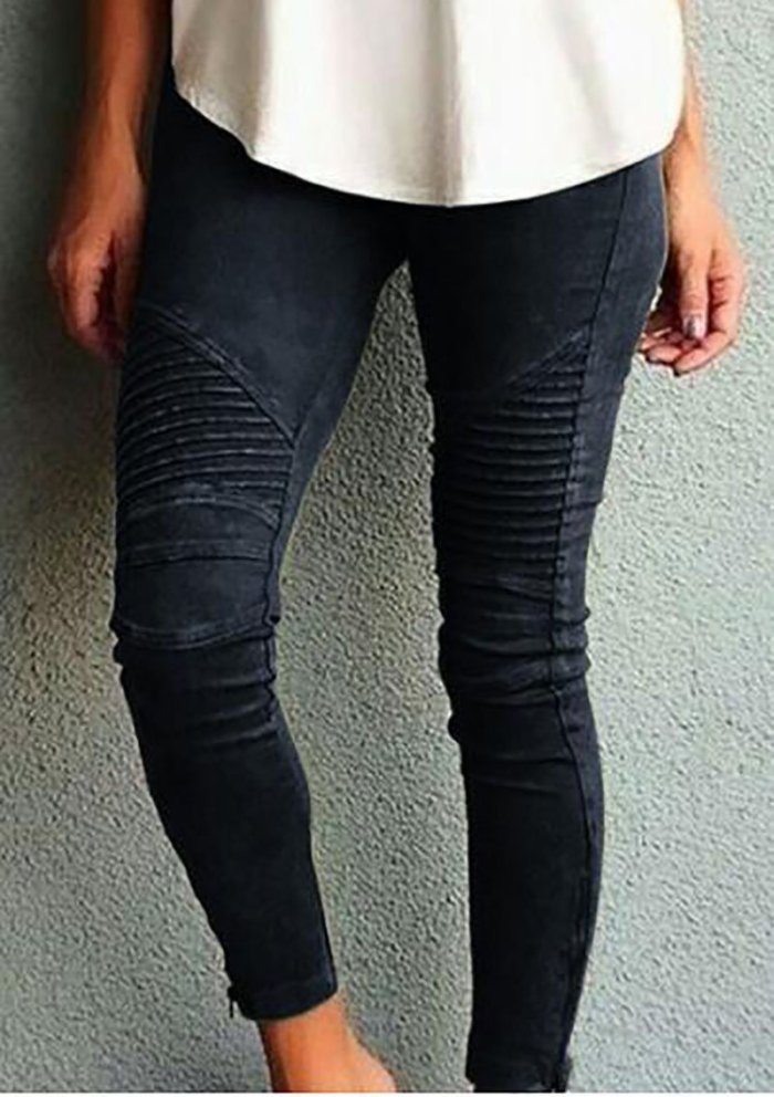 Ladies Fashion Casual Tight-fitting Elastic Pants