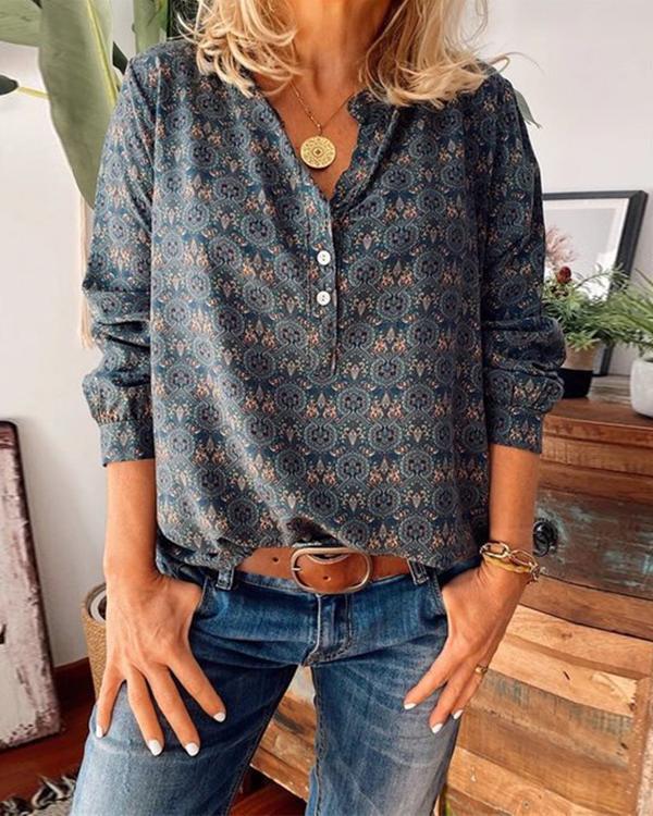 Floral Casual Printed Shirts & Tops