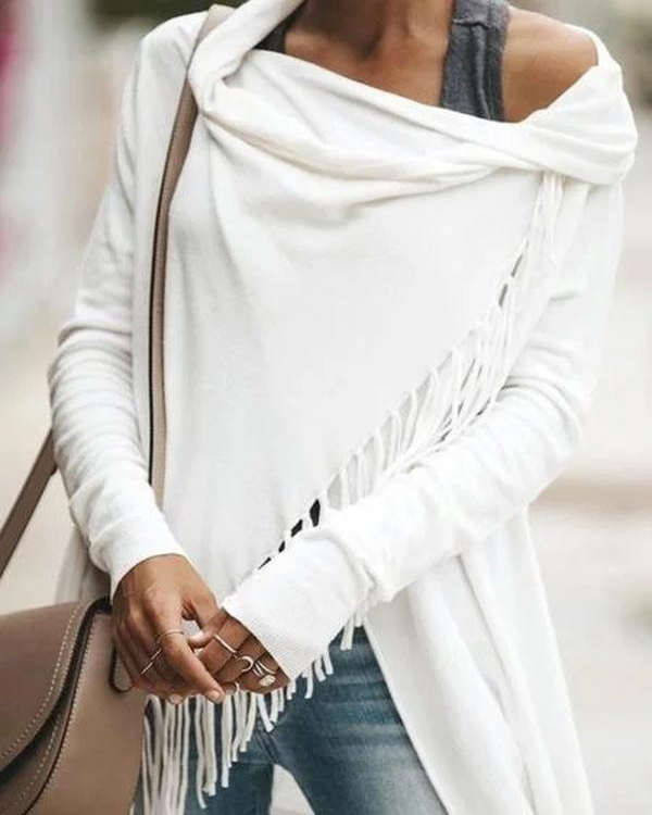 Casual Long Sleeve Asymmetrical Ruched T-Shirt