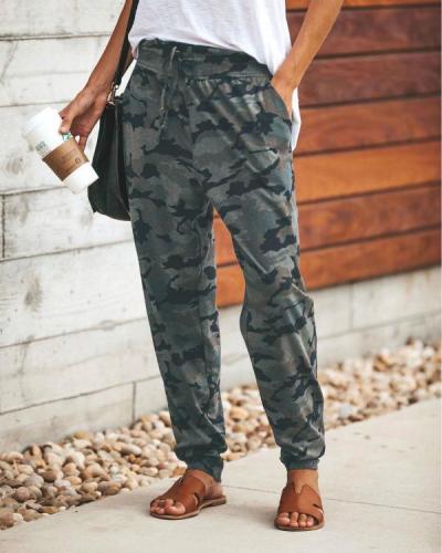 Fashion Camouflage Slim Casual Pants