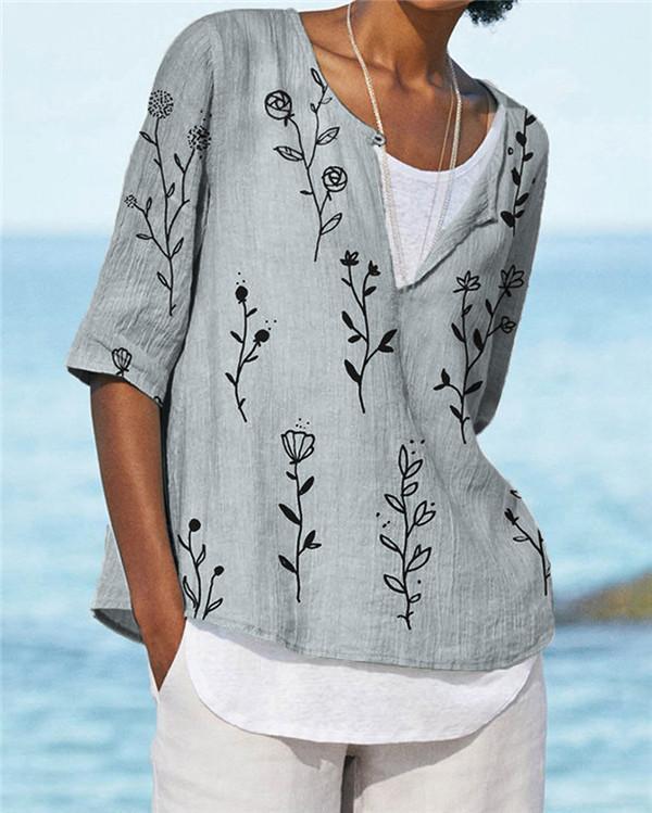 Bohemian Beach Summer Women Holiday Daily Blouse