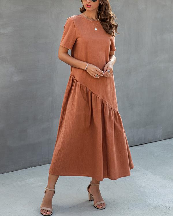 Fold Design Midi Dress