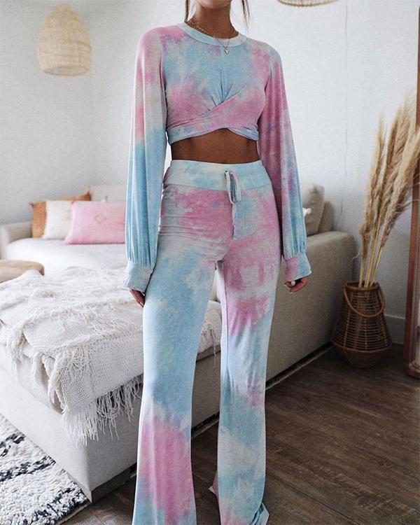 Tie Dye Two-Piece Lounge Set