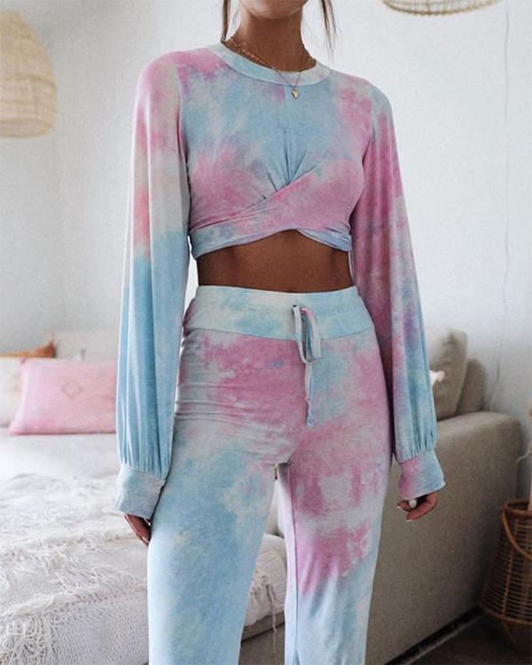 Tie Dye Two-Piece Lounge Set