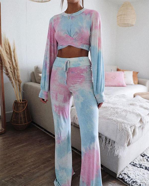 Tie Dye Two-Piece Lounge Set