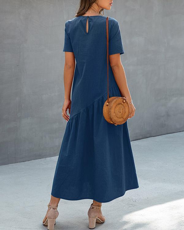 Fold Design Midi Dress