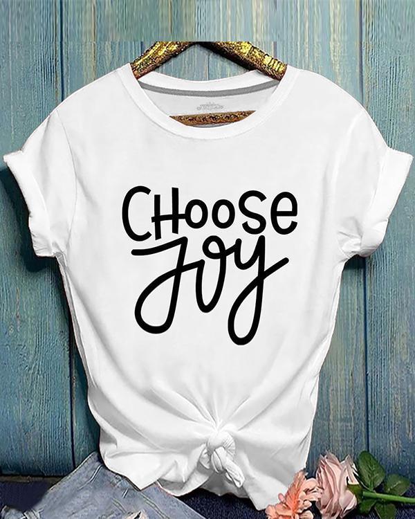 Lovely Casual Letter Print T-shirt