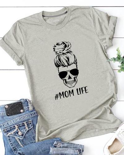 Mom Life Printed T-Shirt Tee