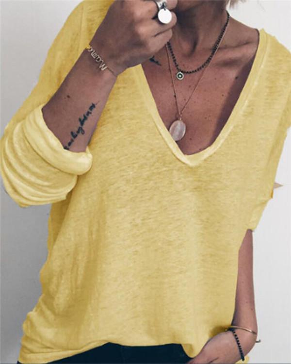 Long Sleeve Casual Holiday Summer Women Daily Tops