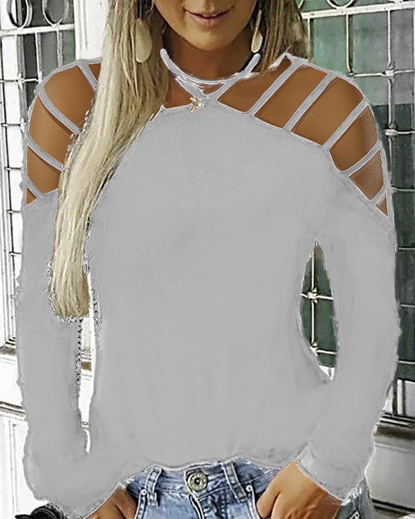 Women's Plus Size Solid Colored T-shirt Daily Halter Neck Tops
