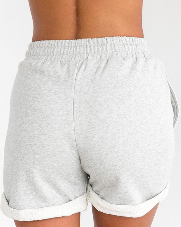 grey sweatpant shorts womens