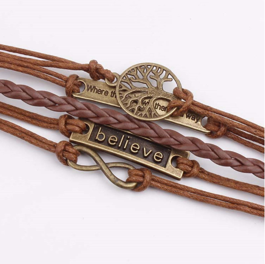 Vintage Unisex Multilayer Bracelet  Alloy Casual Bracelets