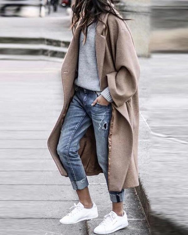 Women Long Outerwear Warm Fashion Coat