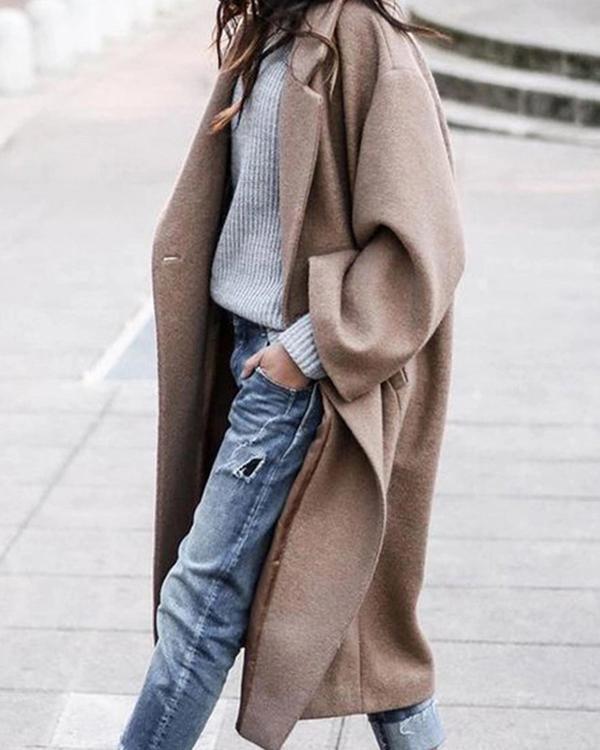 Women Long Outerwear Warm Fashion Coat