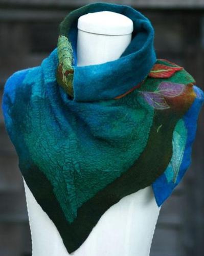 Going Out Color Block Polyester Shawl Scarf